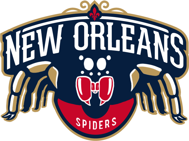 New Orleans Pelicans Halloween 2014-Pres Primary Logo iron on heat transfer